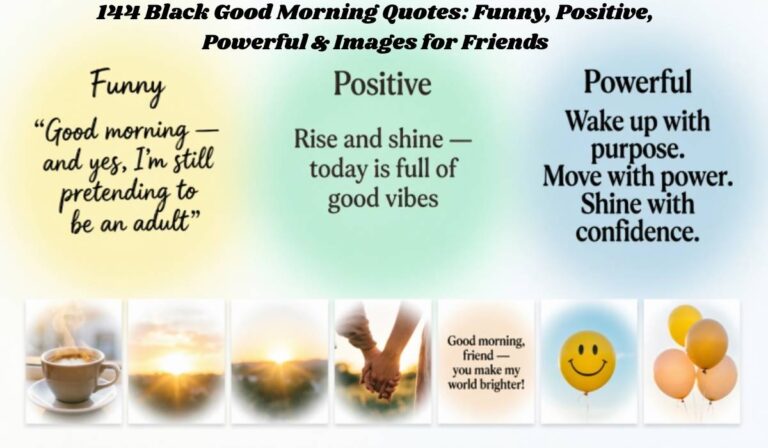 Black Good Morning Quotes