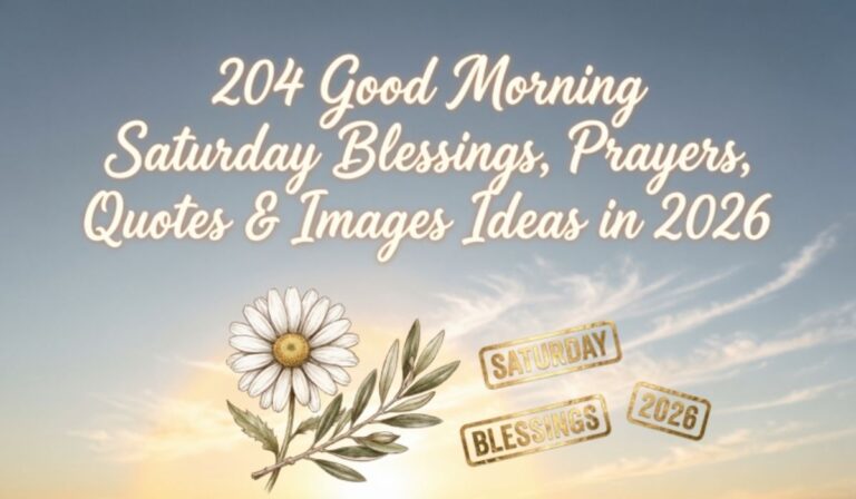 Good Morning Saturday Blessings