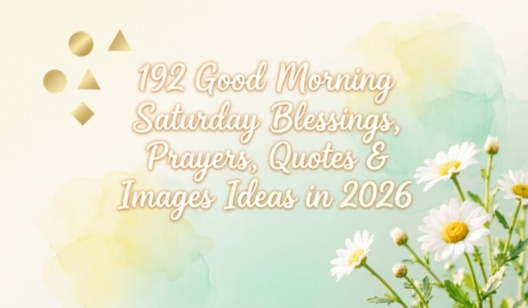 Good Morning Saturday Blessing