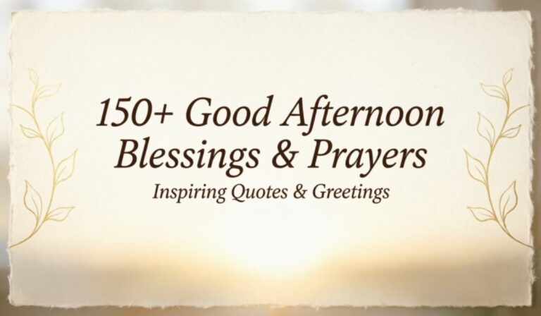 Good Afternoon Blessing