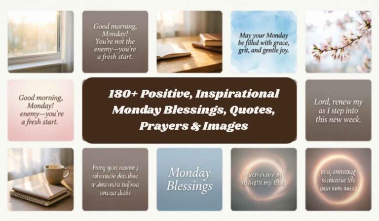 Inspirational Monday Blessings