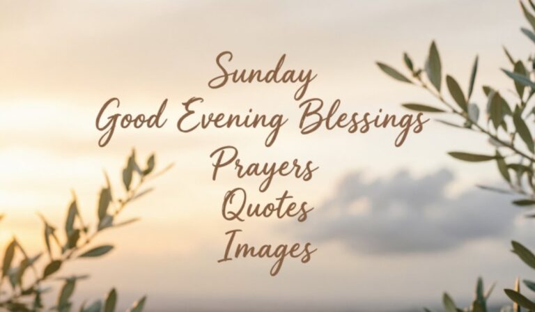 Sunday Good Evening Blessings